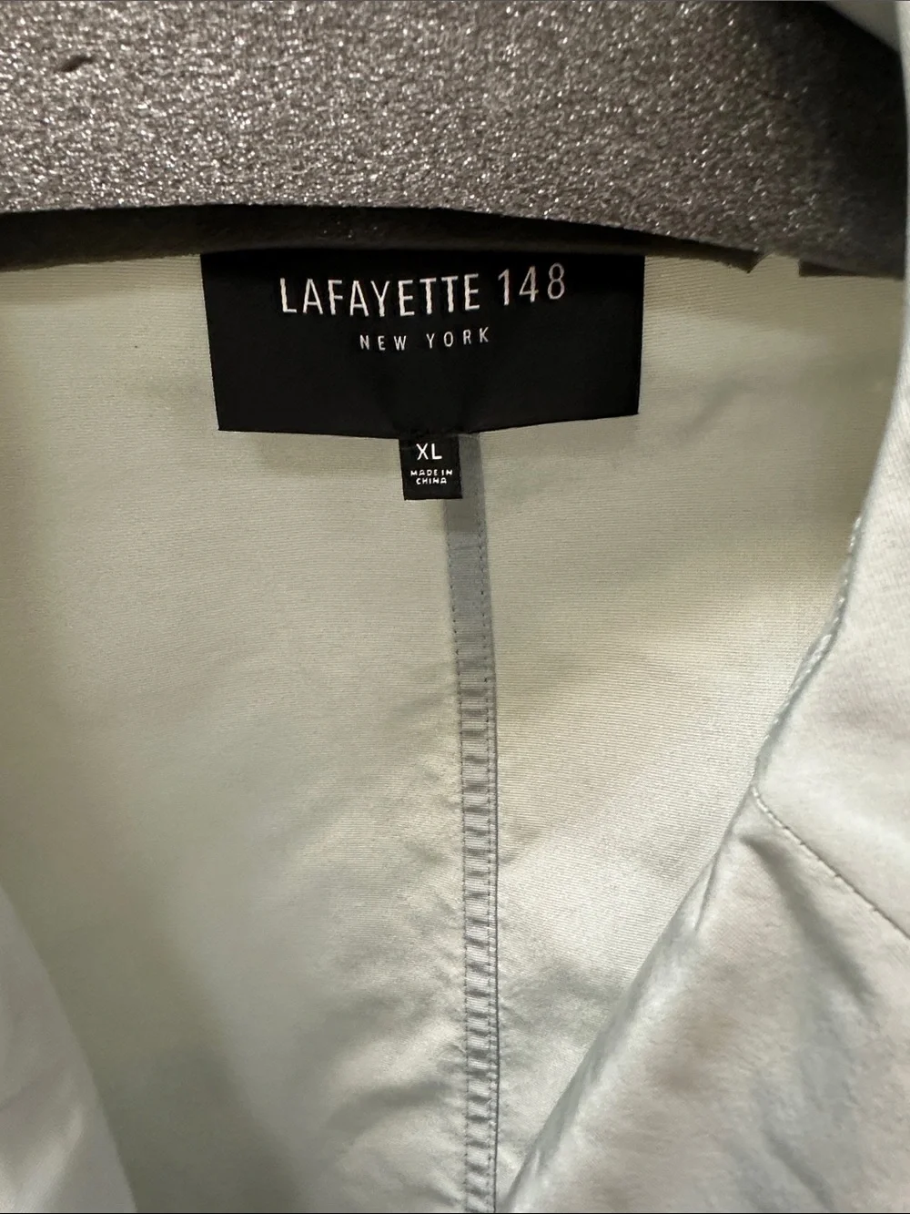 Lafayette 148 New York Pale Blue Relaxed Open-Front Blazer